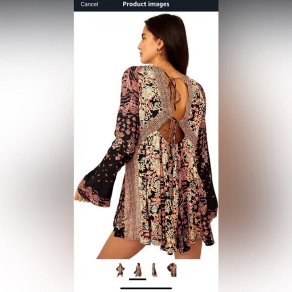 NWOT- FREE PEOPLE- STEVIE TUNIC TOP- BLOUSE- XS - Picture 12 of 13